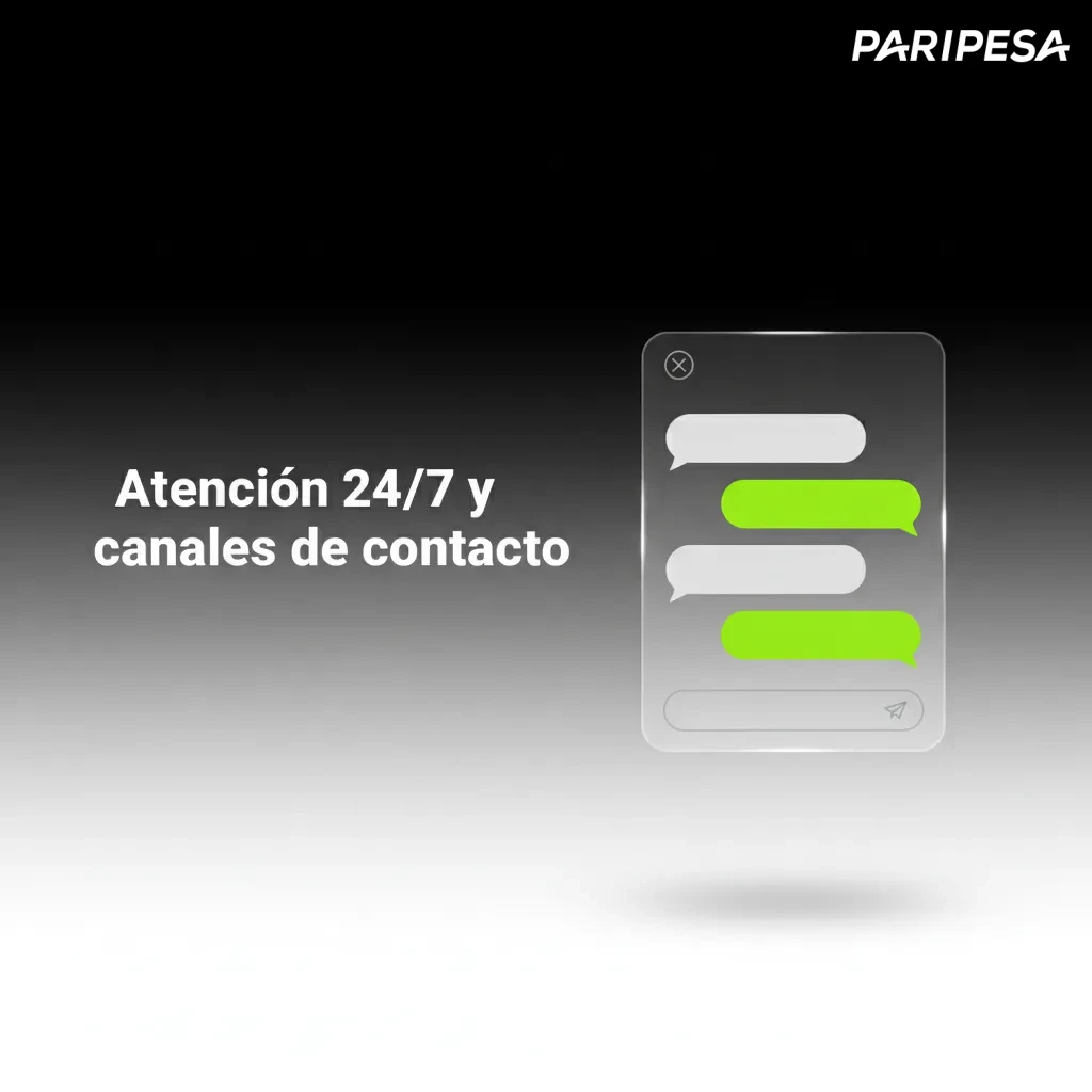 Atención 24/7 en español: chat en vivo en web y app, correo, formulario, centro de ayuda y redes sociales.