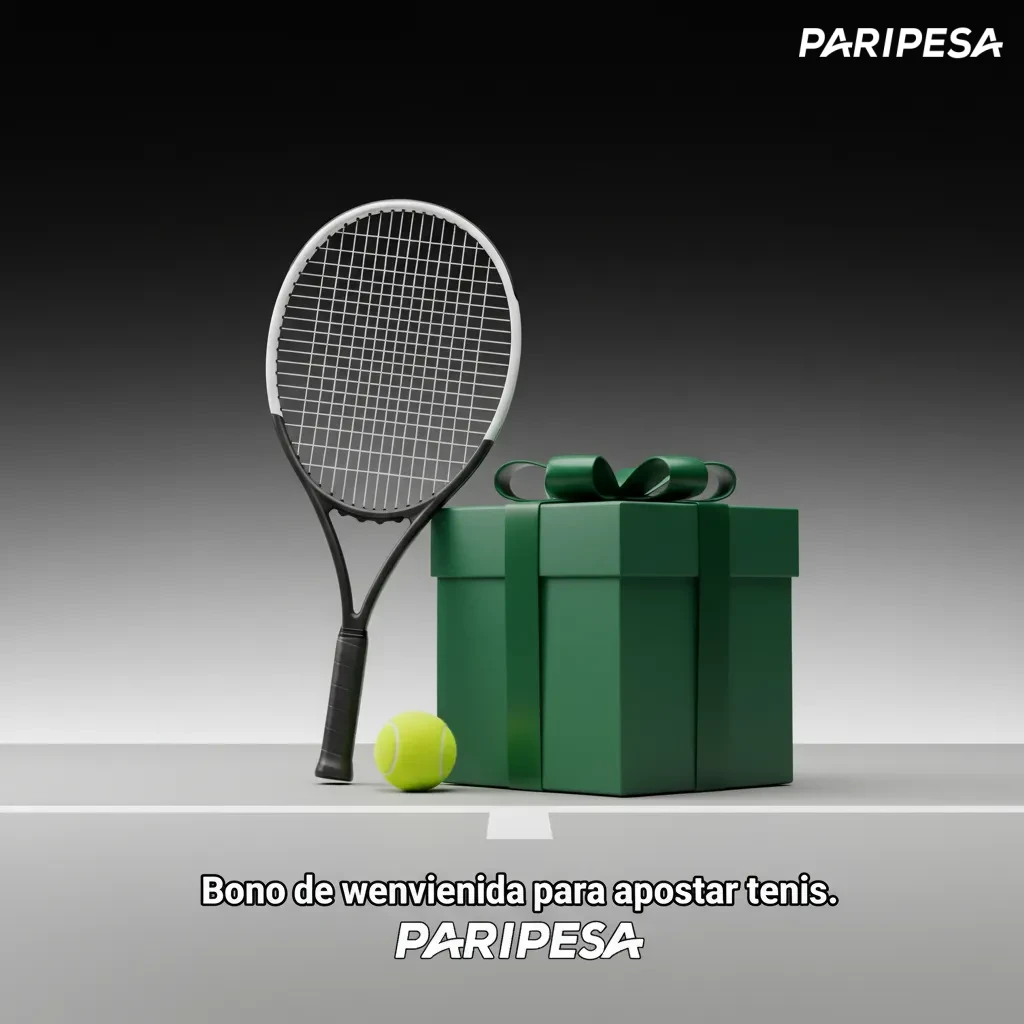 Banner Paripesa: bono de bienvenida para apostar tenis con primer depósito; porcentaje en MXN en Promociones; TyC y rollover