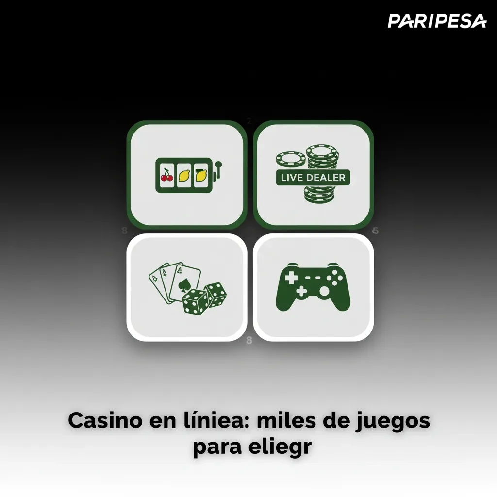 Interfaz de casino en línea con miles de juegos: slots, mesa y en vivo, con filtros por proveedor, volatilidad y bonos.