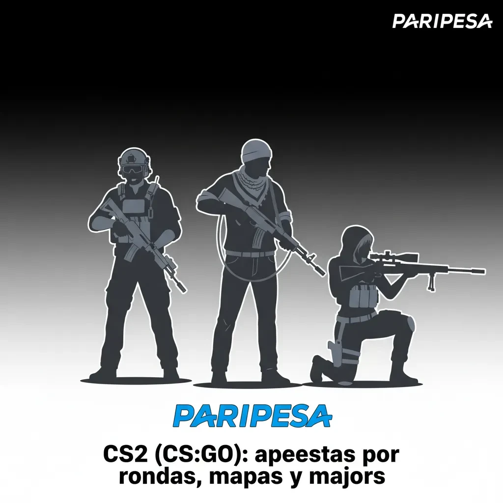 CS2: panel de apuestas por mapas y rondas; mercados en vivo y prepartido; majors BLAST, ESL, IEM, PGL y CCT.