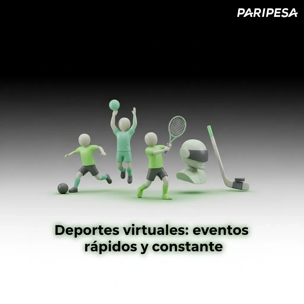 Deportes virtuales: fútbol, caballos, galgos y tenis; eventos cortos y continuos con cuotas claras y resultados RNG.