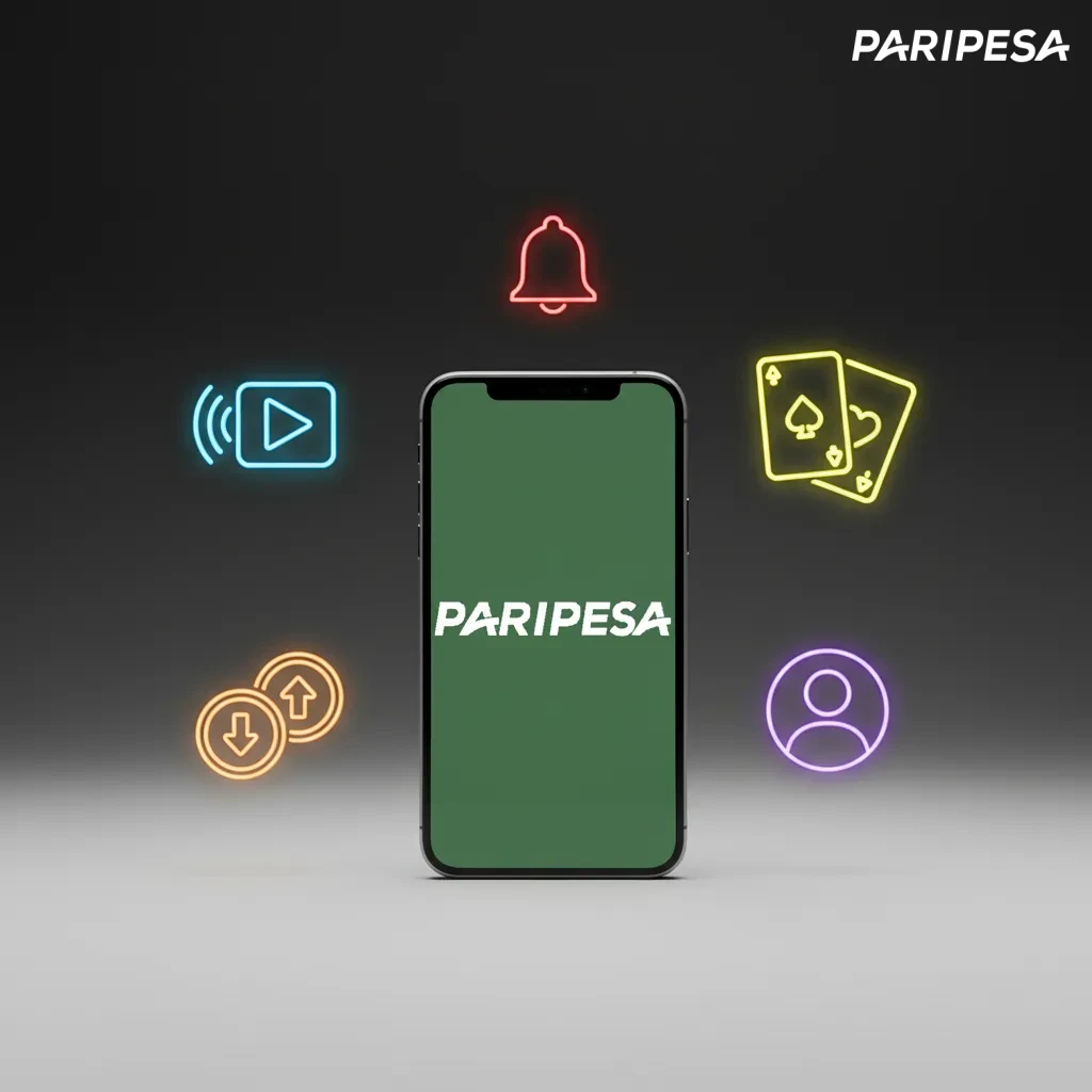 Interfaz móvil con apuestas en vivo, marcador y cash out, lobby de casino y depósitos y retiros en un panel claro.