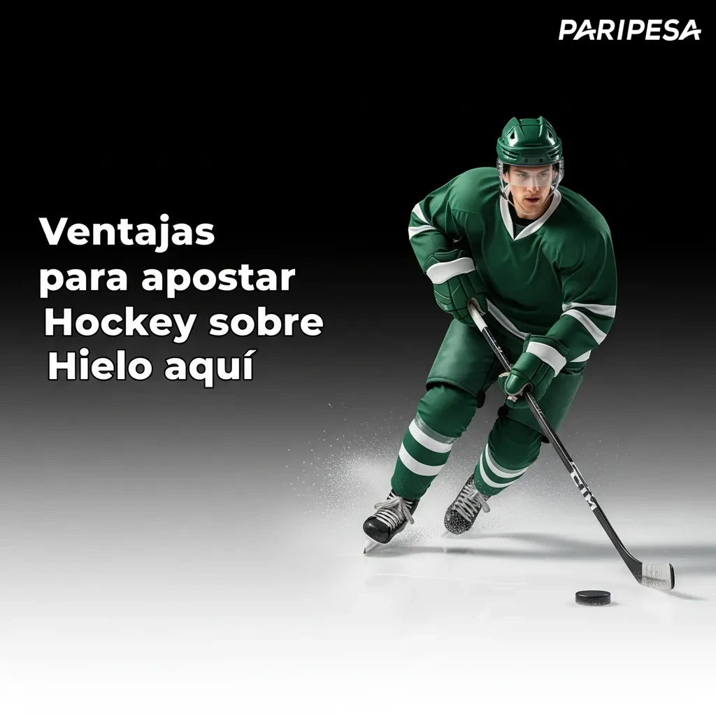 Banner de apuestas de hockey hielo: cuotas competitivas, en vivo, cash out, estadísticas, pagos en MXN y soporte en español.