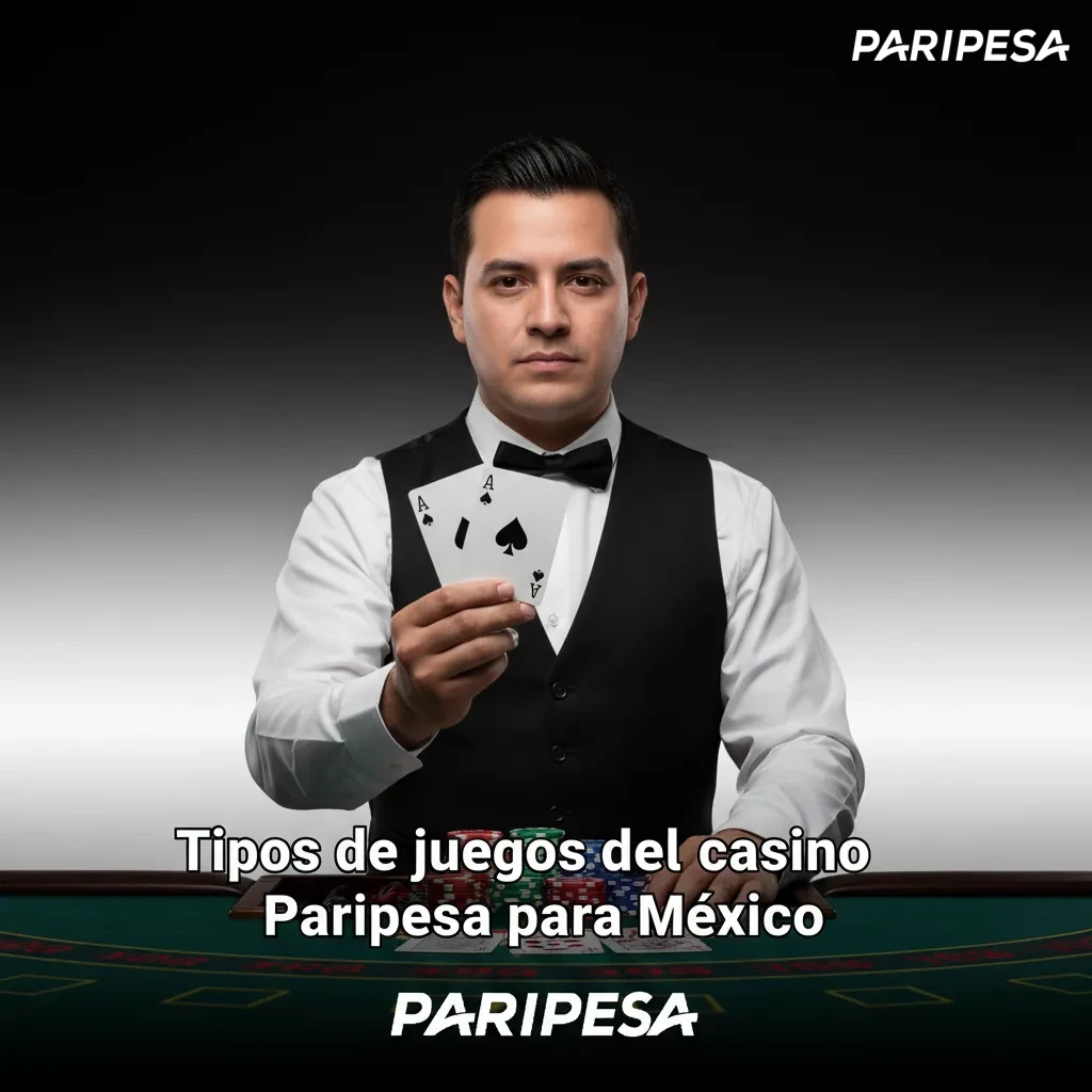 Tipos de juegos de casino Paripesa en México: slots, crash, mesa, jackpots, video póker y rasca y gana