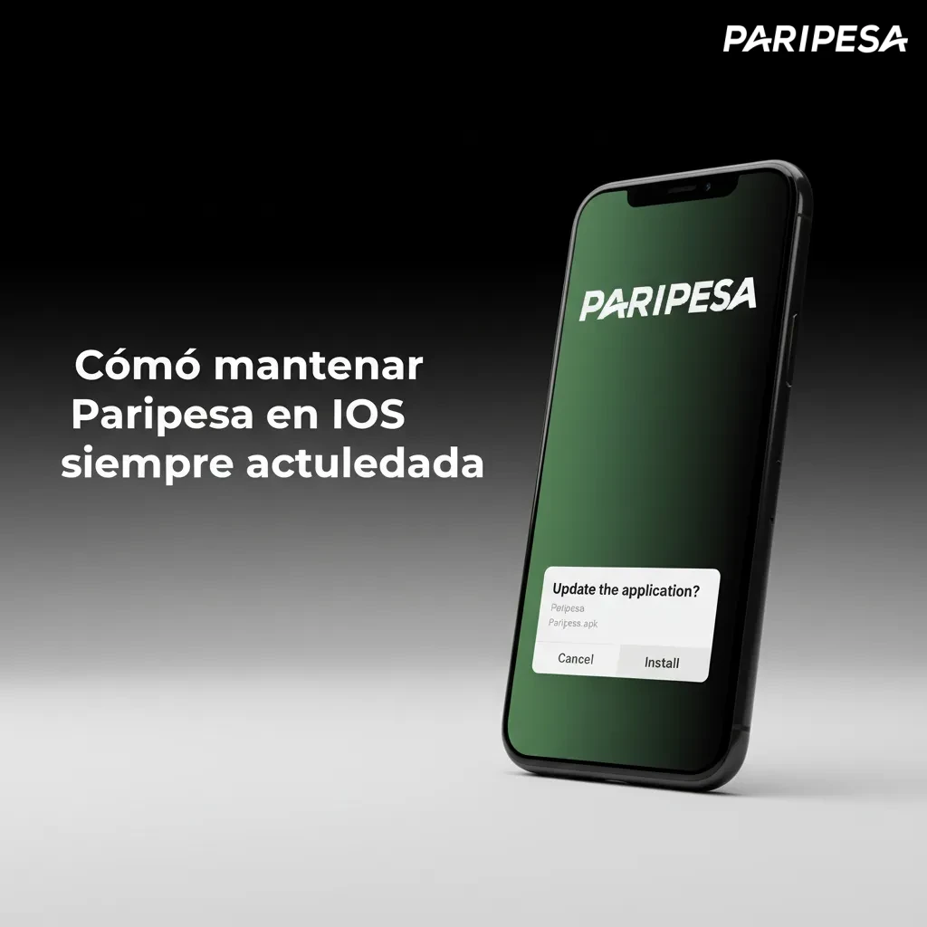 Pantalla de iPhone con Paripesa como app web: se actualiza sola; desliza para recargar o borra la caché en Safari.