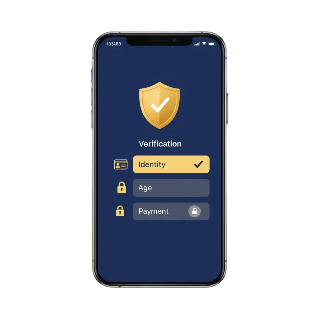 Pantalla de Paripesa con verificación KYC en México, candado y documentos; seguridad cifrada y retiros bloqueados