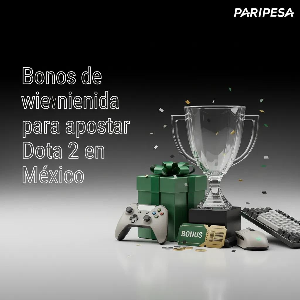 Banner de bono de bienvenida Dota 2 en México: 100% hasta 32,000 MXN + 150 giros gratis; pasos de registro y primer depósito