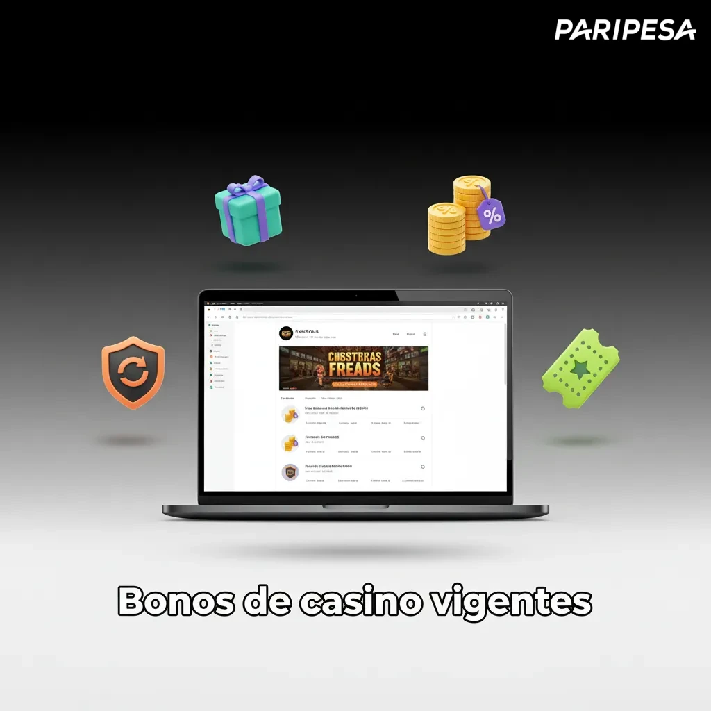 Bonos de casino vigentes: recarga 50%, giros gratis semanales, 10% cashback y torneos de tragamonedas.