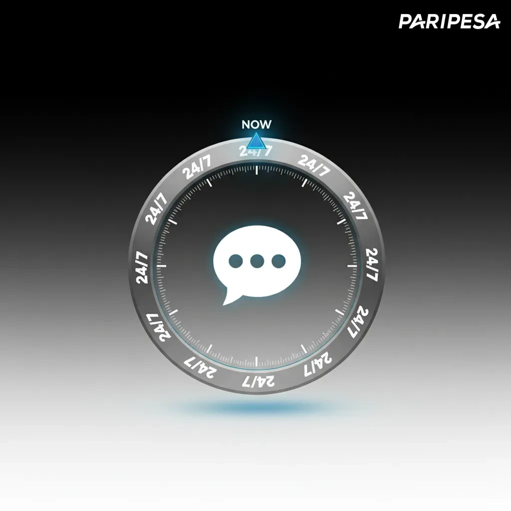 Chat en vivo 24/7 de Paripesa: soporte en español e inglés, respuesta en 1–2 min y guía paso a paso.
