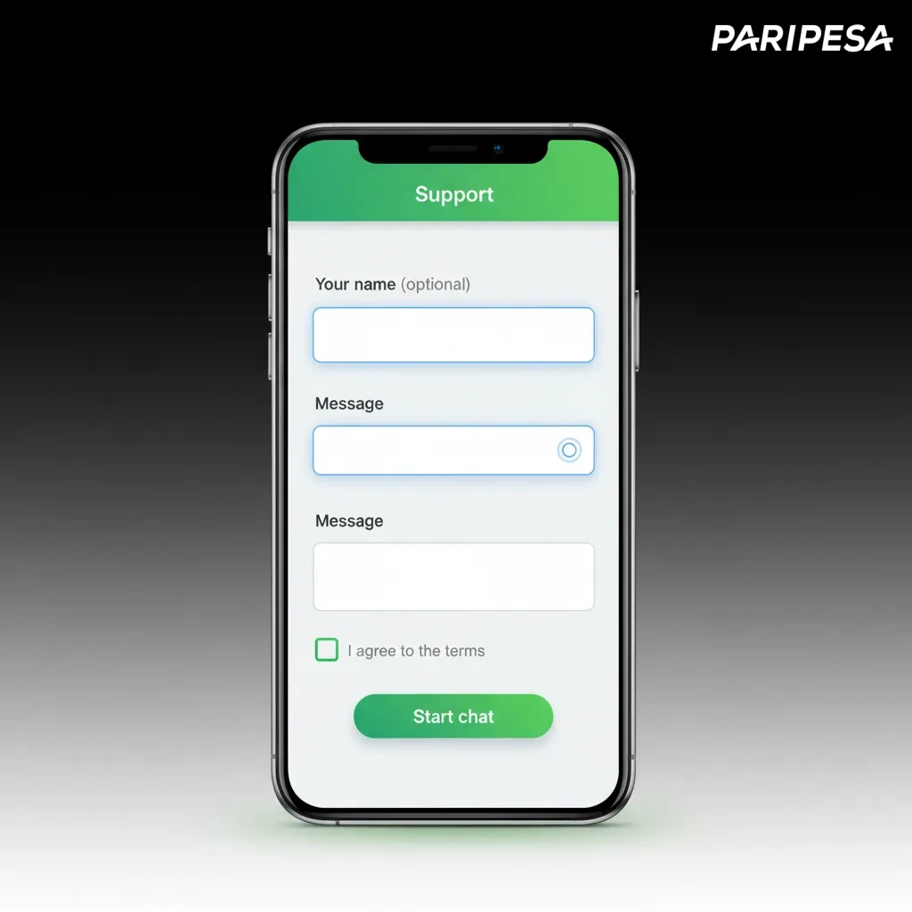 Ilustración de soporte al cliente: chat 24/7, correo, centro de ayuda y formulario de contacto.