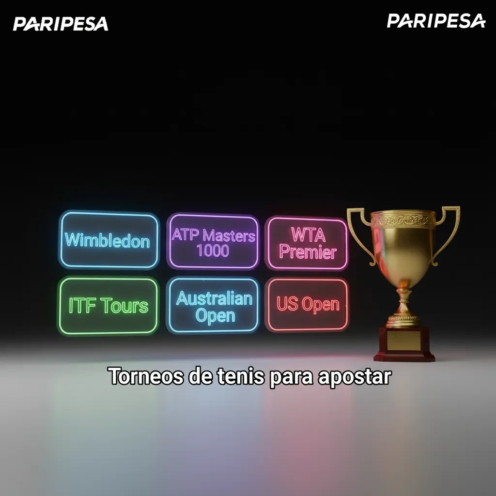 Vista de apuestas de tenis en Paripesa: Grand Slams, ATP/WTA, filtros por ronda, horario y superficie.