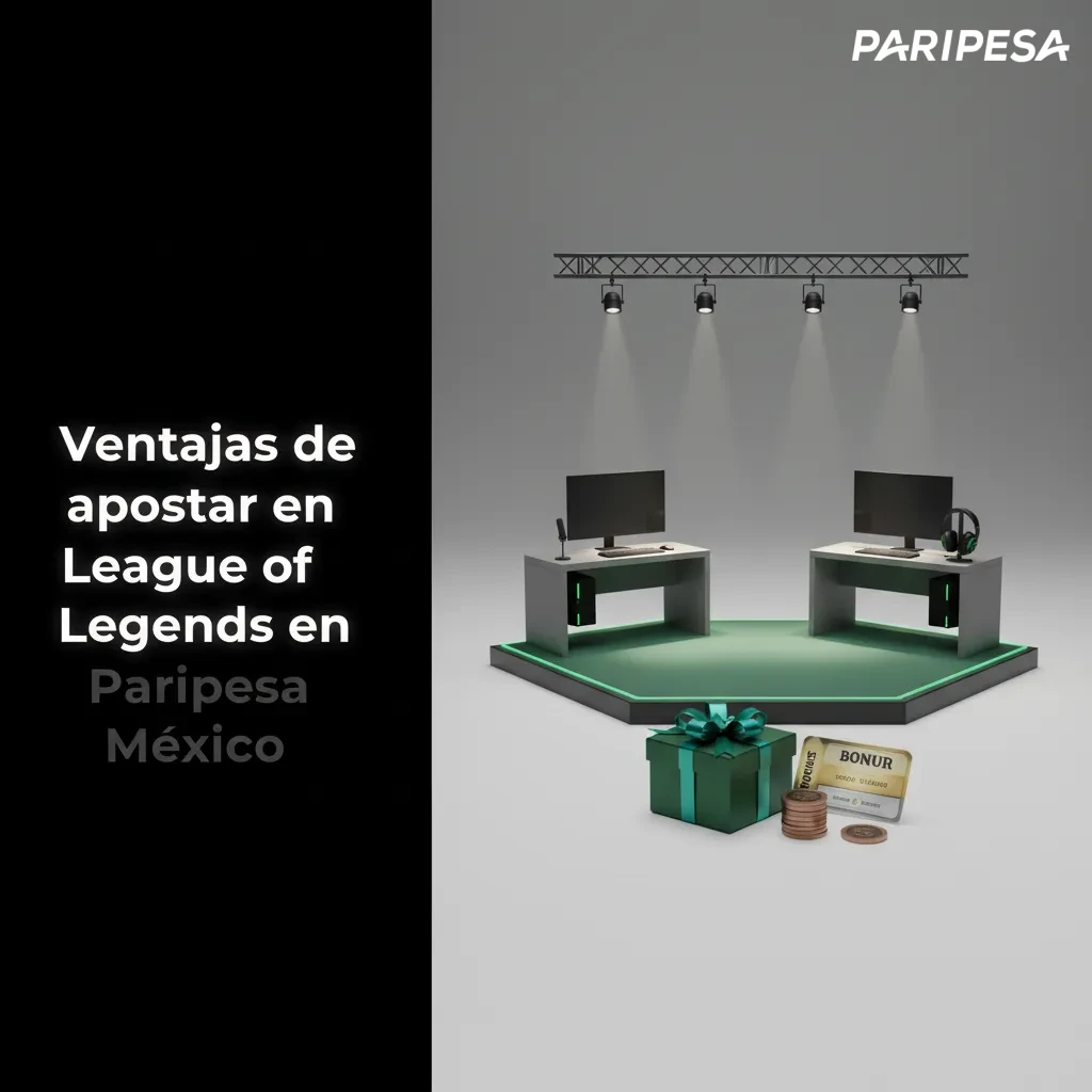 Banner de Paripesa México con ventajas para apostar en LoL: bono, MXN, soporte 24/7, cuotas pre y en vivo y app móvil.