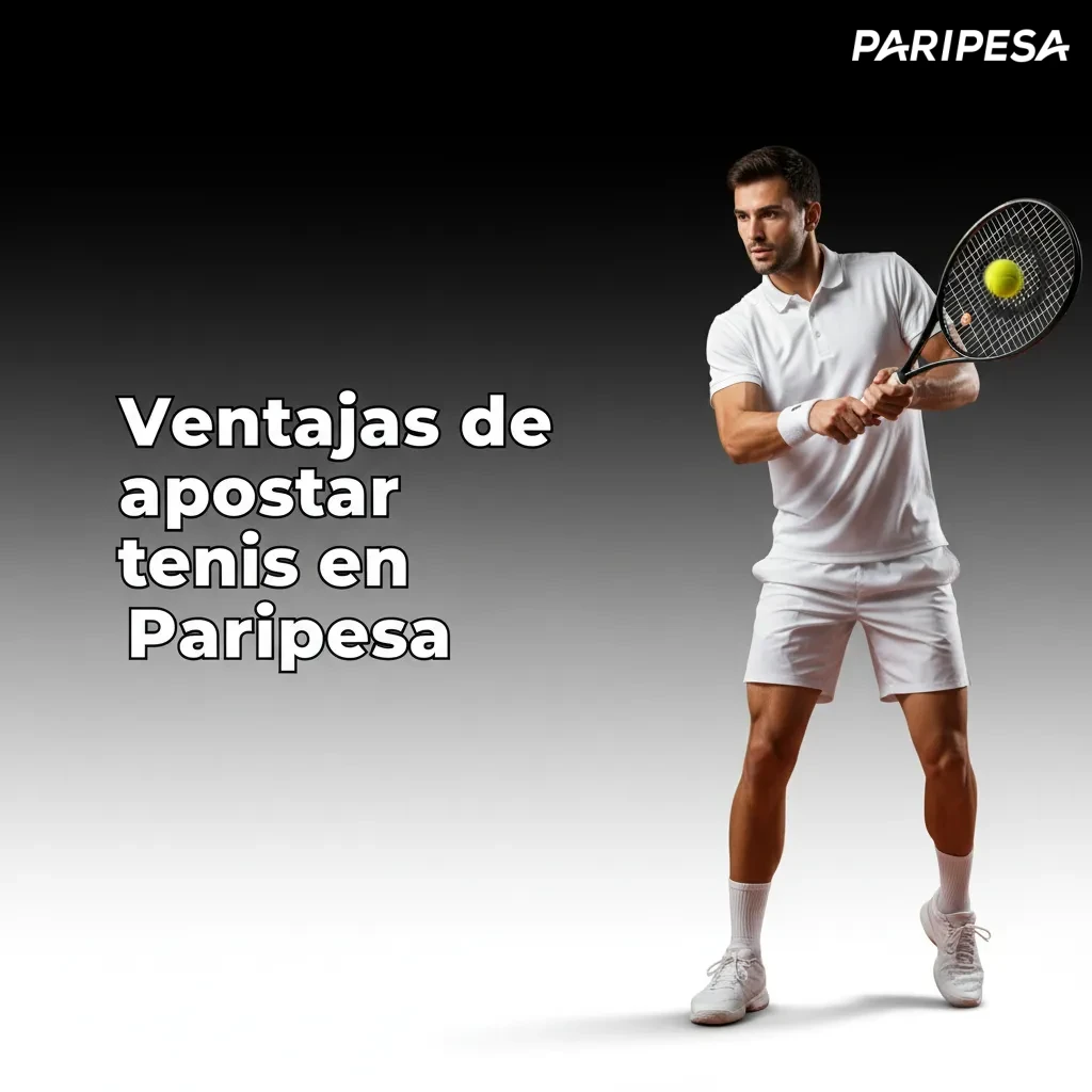 Infografía: ventajas de apostar tenis en Paripesa — amplia cobertura, cuotas en vivo, mercados variados y pagos en MXN.