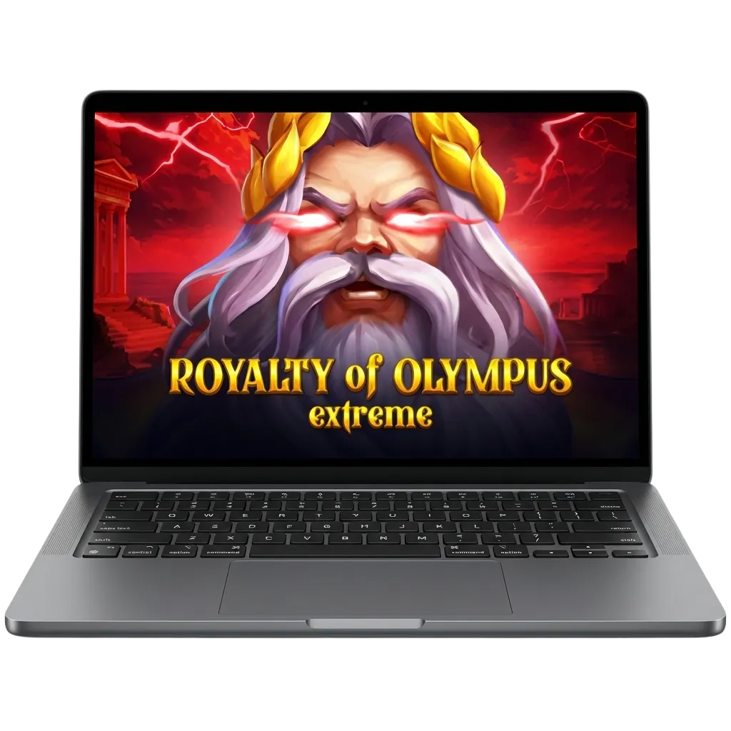 Greek mythology-themed slot game Royalty of Olympus Extreme with high volatility gameplay on Paripesa Mexico platform
