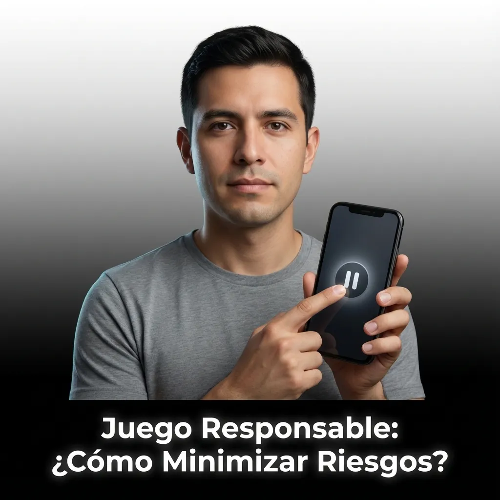 Persona estableciendo límites de juego responsable en plataforma digital con opciones de presupuesto y autoexclusión