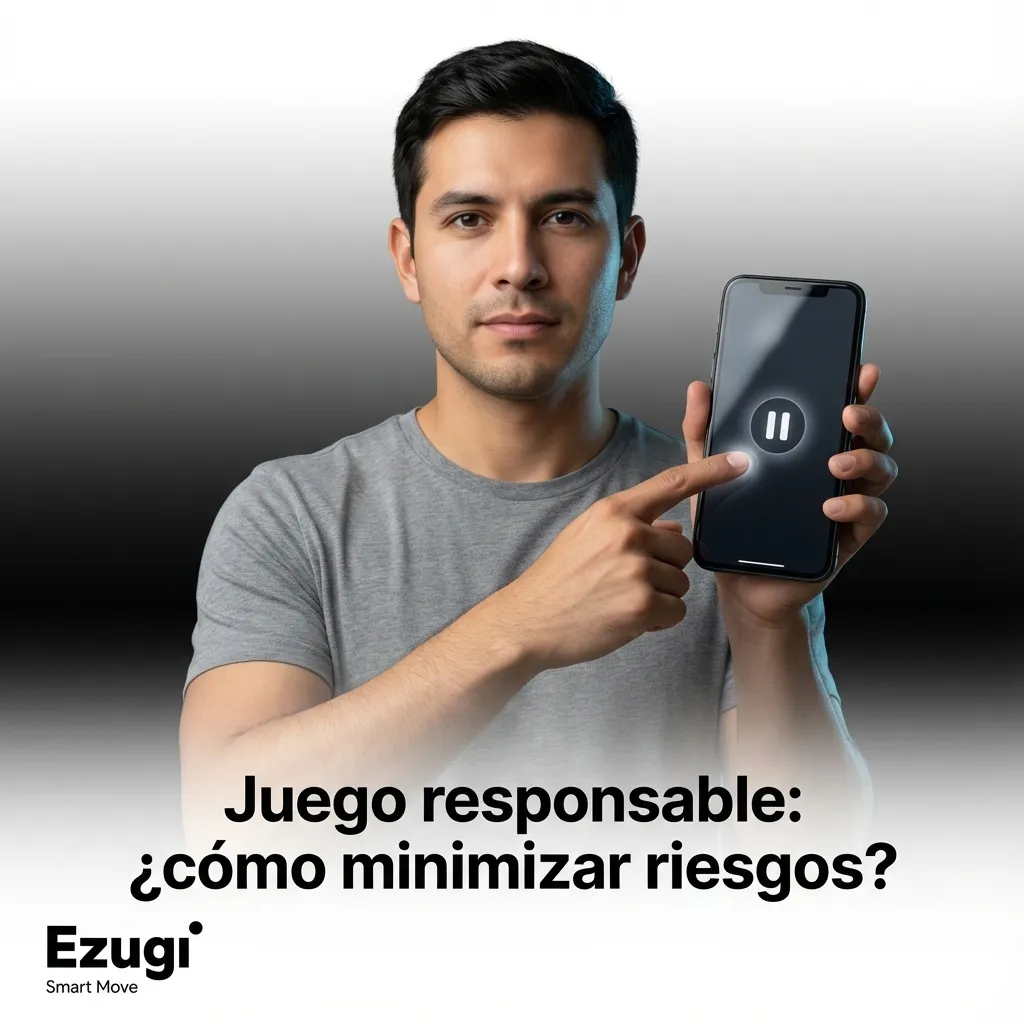 Persona estableciendo límites de presupuesto en una plataforma de juego responsable en pantalla digital