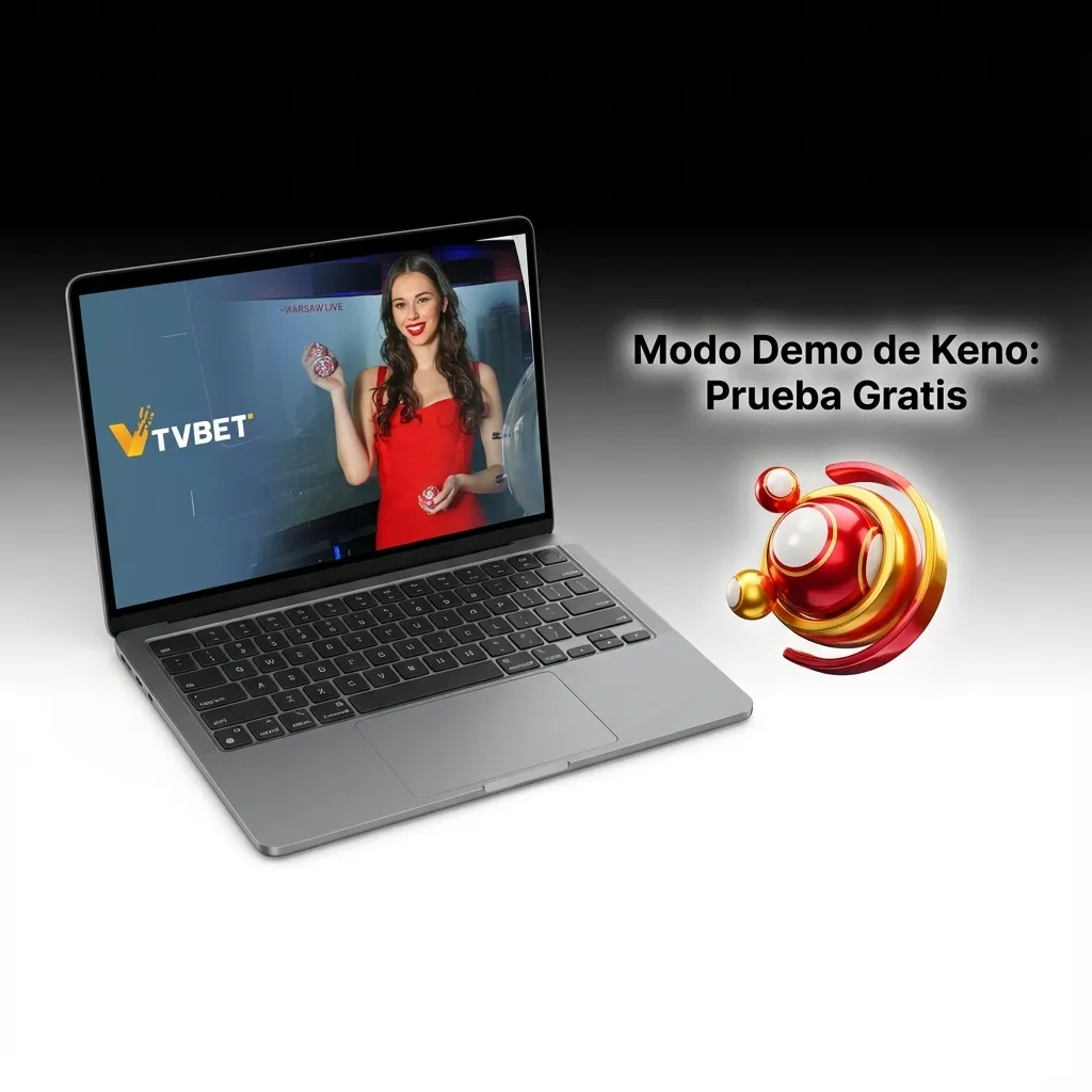 Interfaz del modo demo de Keno mostrando créditos virtuales y opciones de selección de números para práctica gratuita