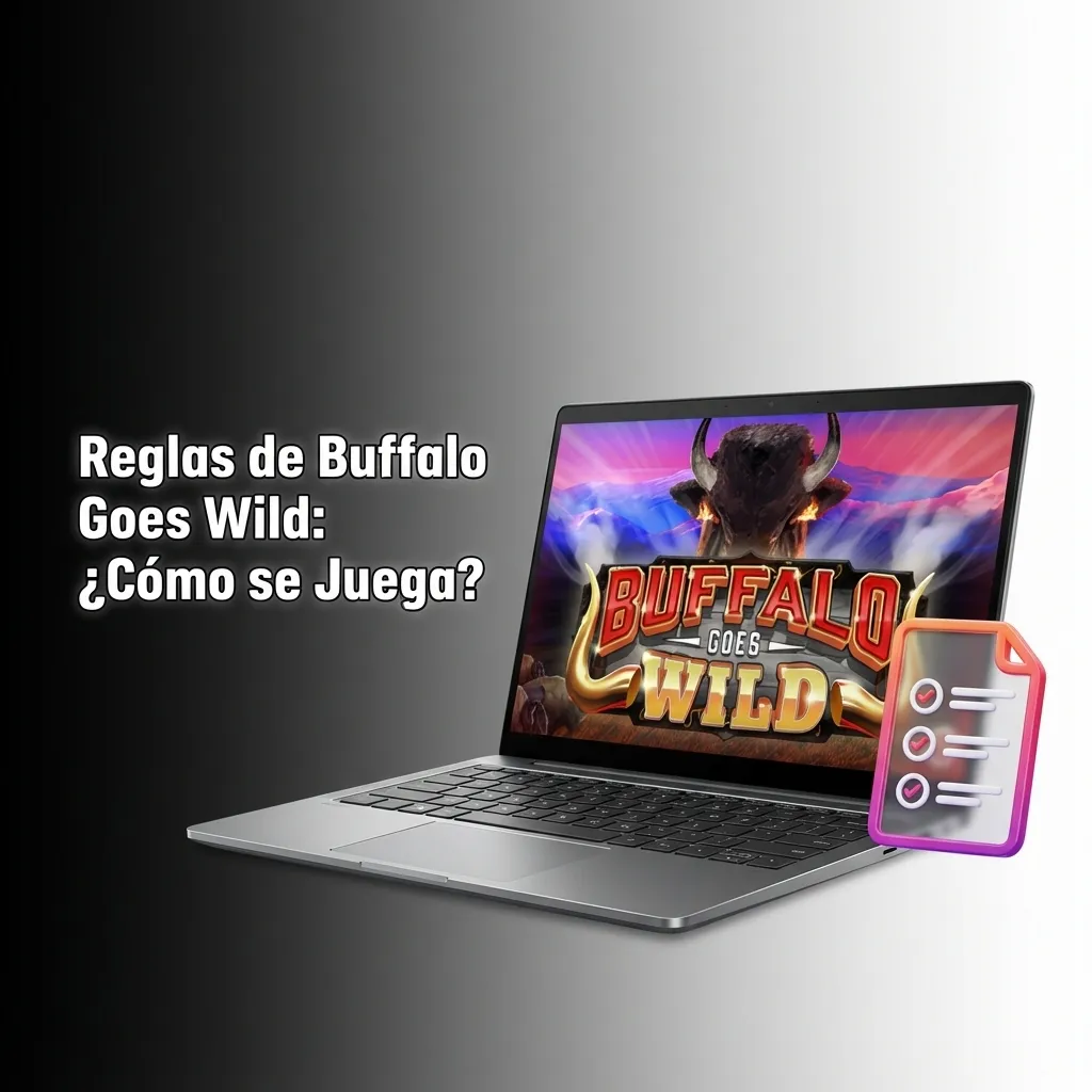 Captura del juego Buffalo Goes Wild mostrando carretes con símbolos de búfalos dorados, atrapasueños y líneas de pago activas
