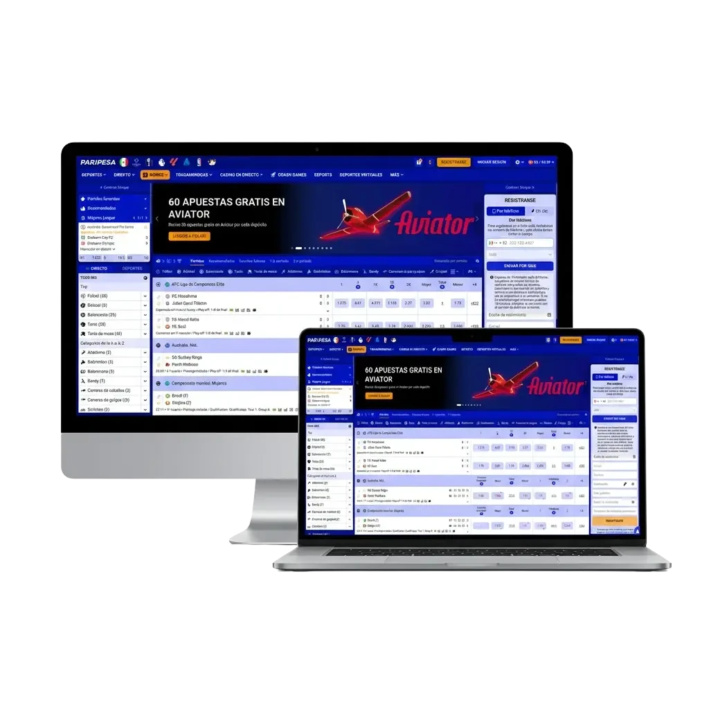 App de escritorio de Paripesa para Windows y macOS con apuestas deportivas y casino rápido y estable.