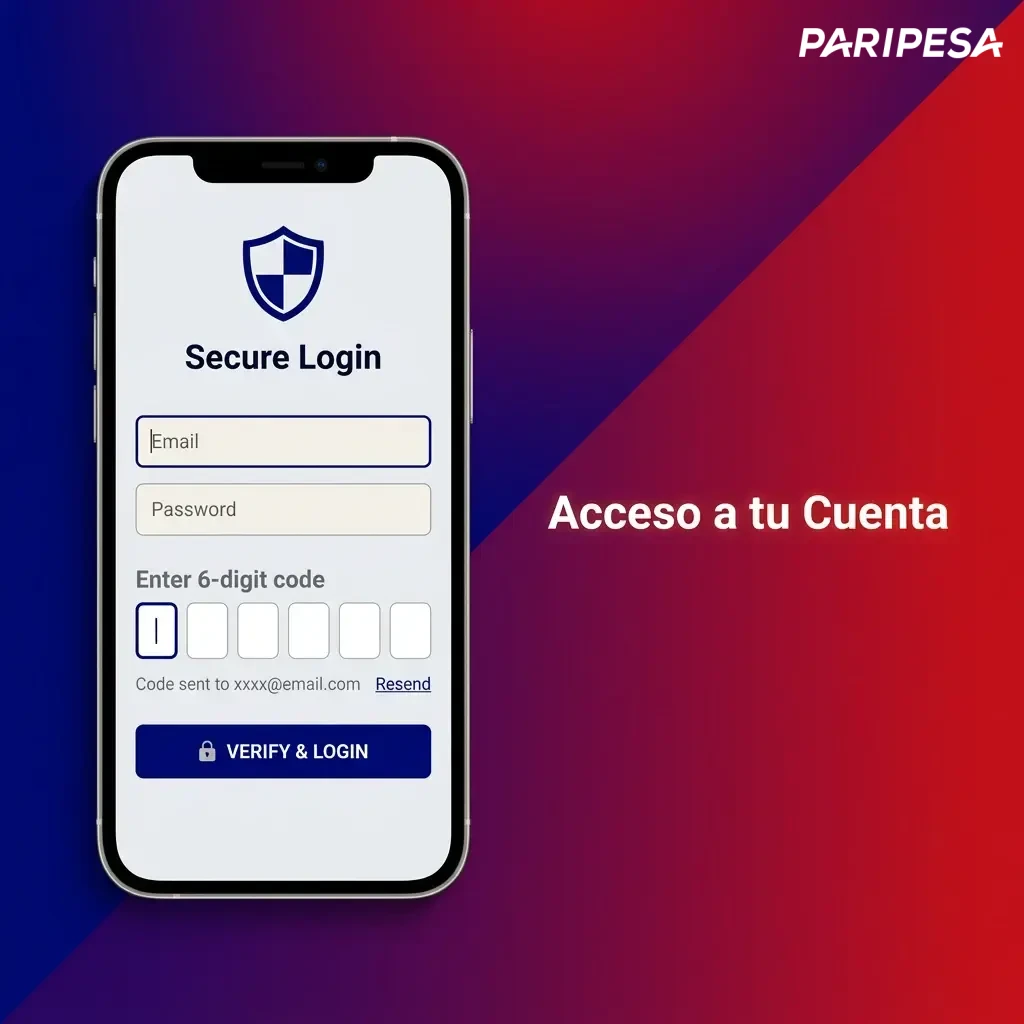 Pantalla de acceso a la cuenta con campos para ingresar correo o ID, contraseña y botón de iniciar sesión.
