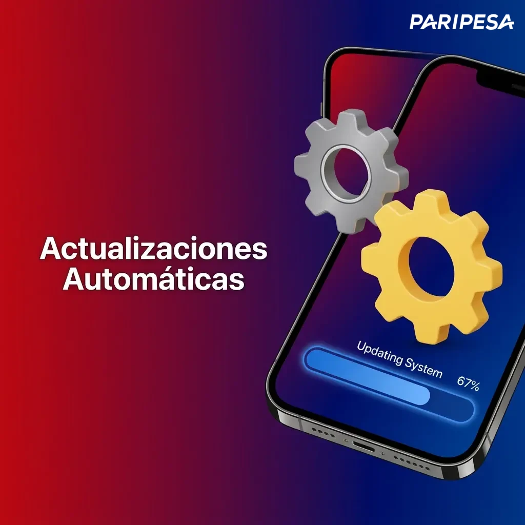 Actualizaciones automáticas: el sistema carga la versión más reciente de la aplicación web sin requerir esfuerzo manual.