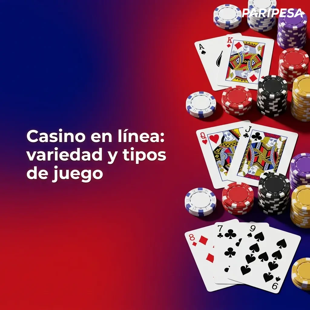 Variedad de juegos de casino en línea: tragamonedas, ruleta, blackjack, póker y sesiones en vivo.