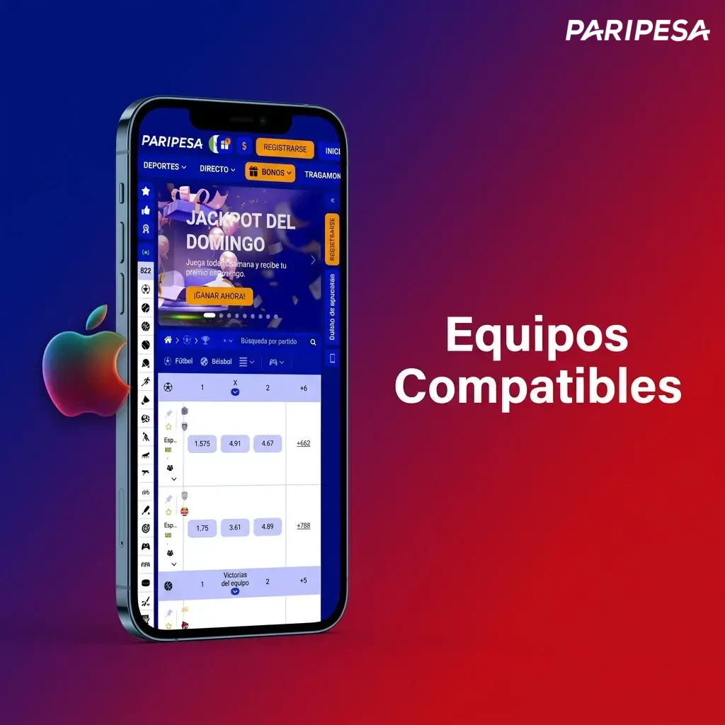 Lista de equipos compatibles: modelos de iPhone del 8 al 15, iPad Pro, iPad Air y iPad Mini.