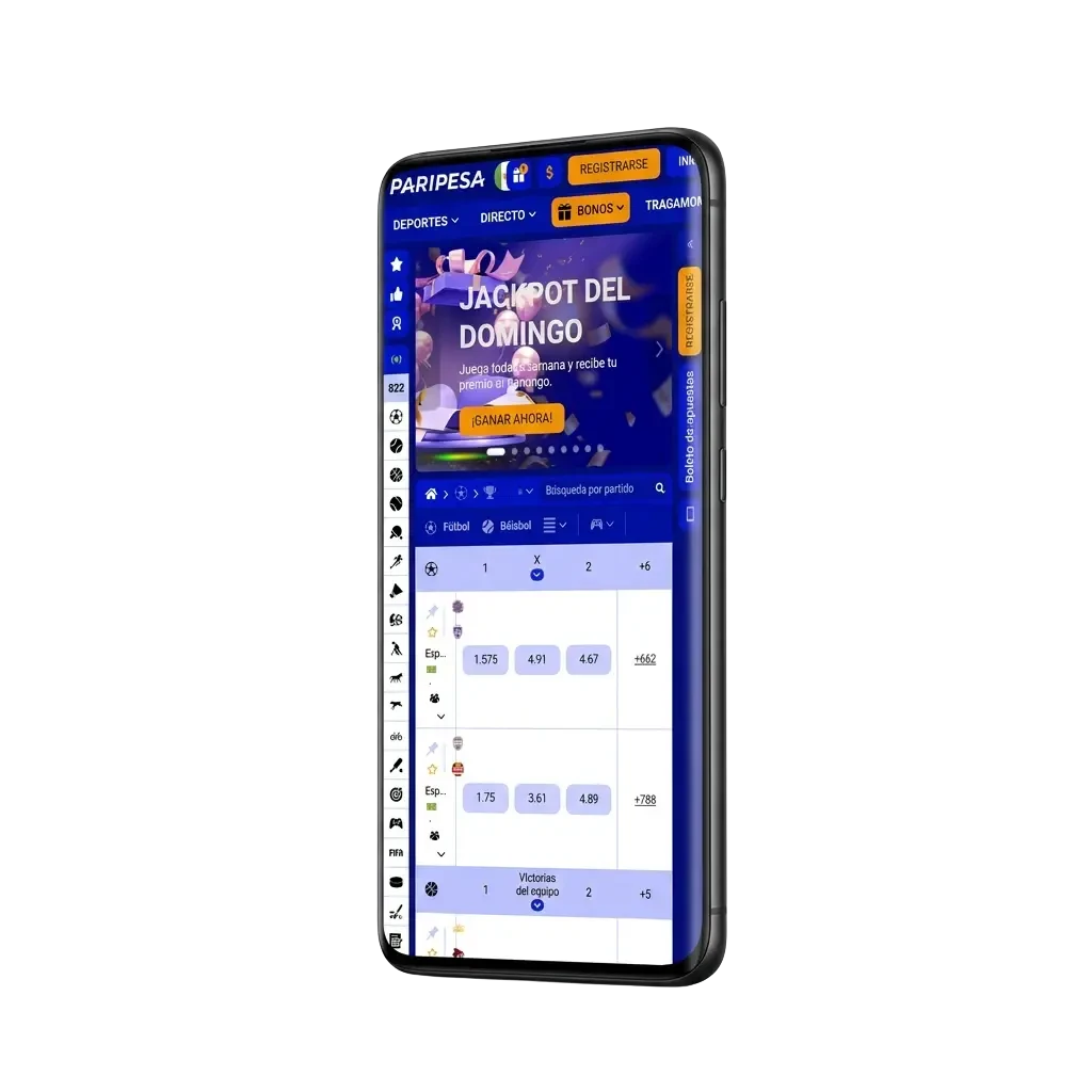 Paripesa para México: instala la PWA y juega