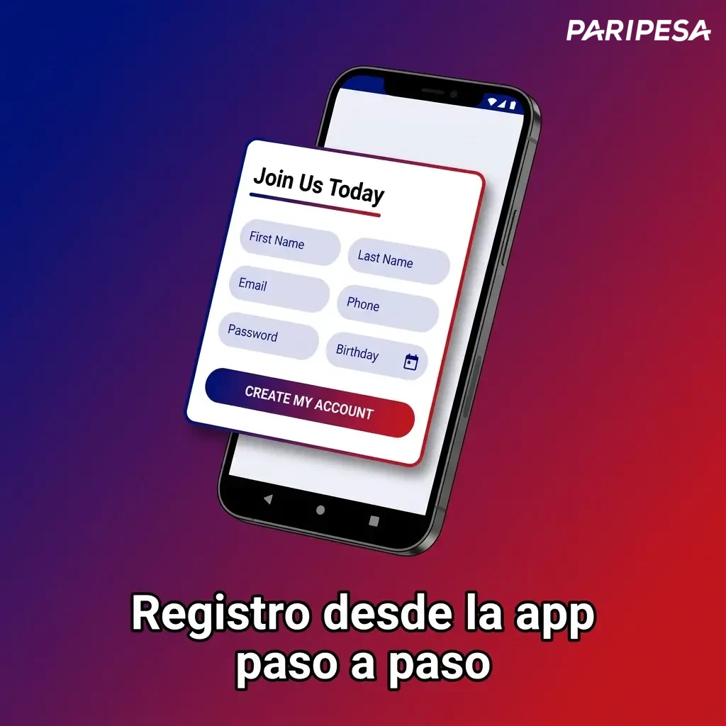 Guía de 5 pasos para registrarse en la app: crear cuenta, verificar datos, completar perfil y activar tu bono.
